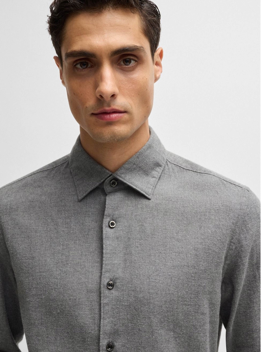BOSS Casual Fit Shirt C-HAL-Kent-C1-223 - Grey