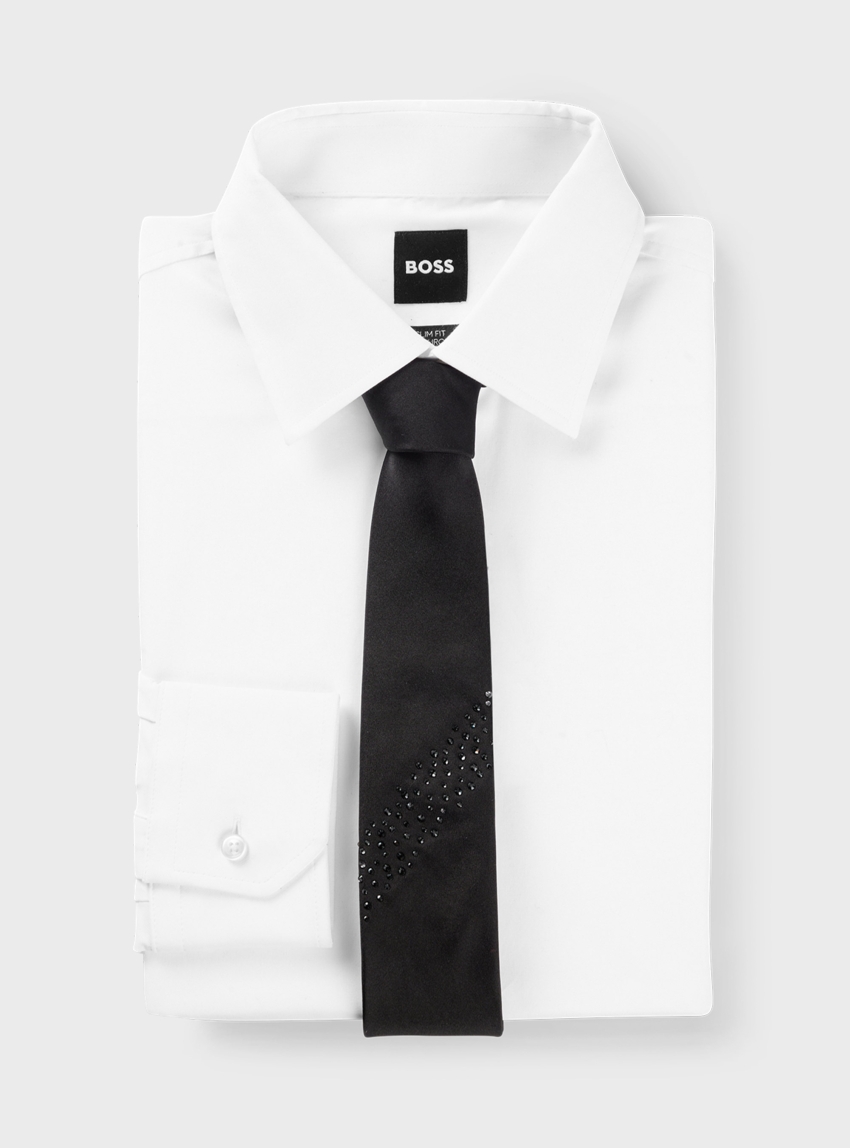 BOSS Tie H-TIE 6 CM-244-HC - Black