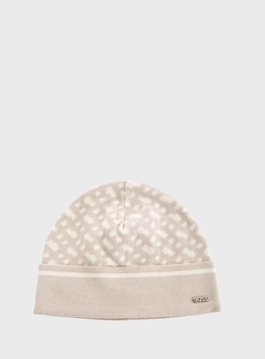 BOSS Beanie Lendia Ηat - Light Grey