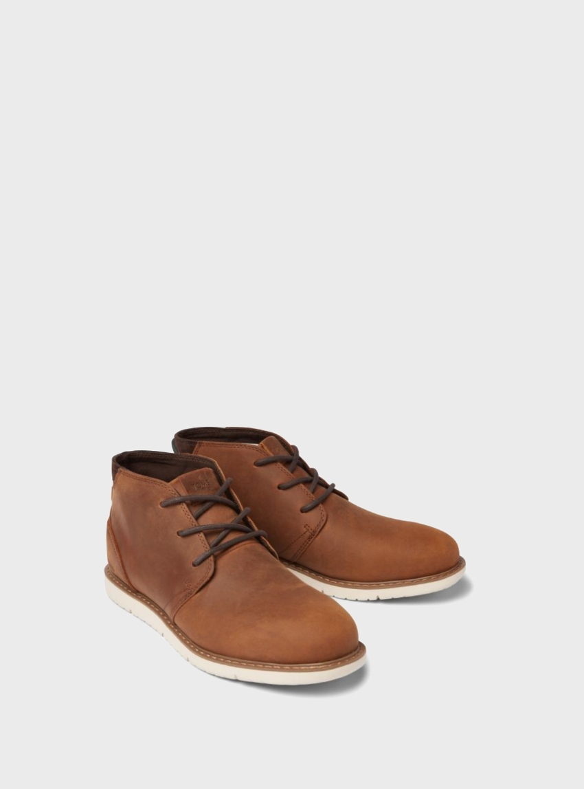 Toms Navi Ankle Boots - Chestnut