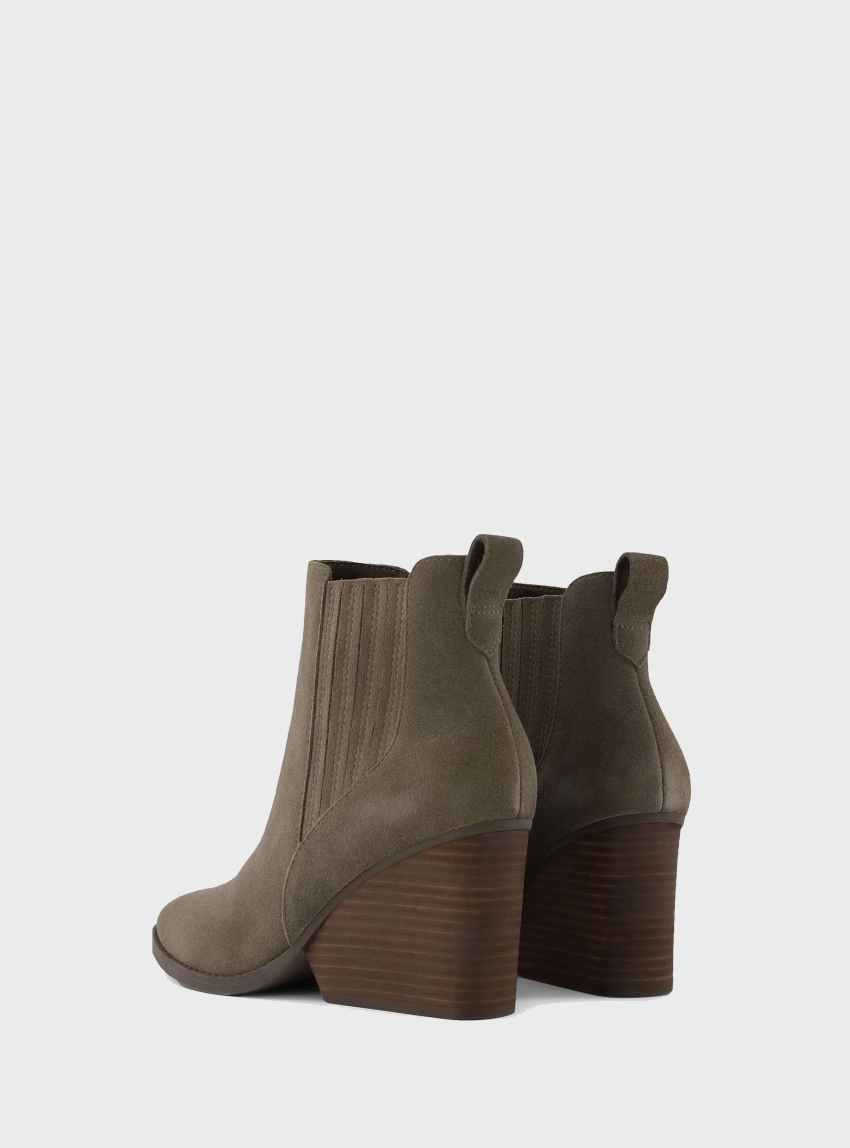 Toms Noa Ankle Boots - Dark Olive Green