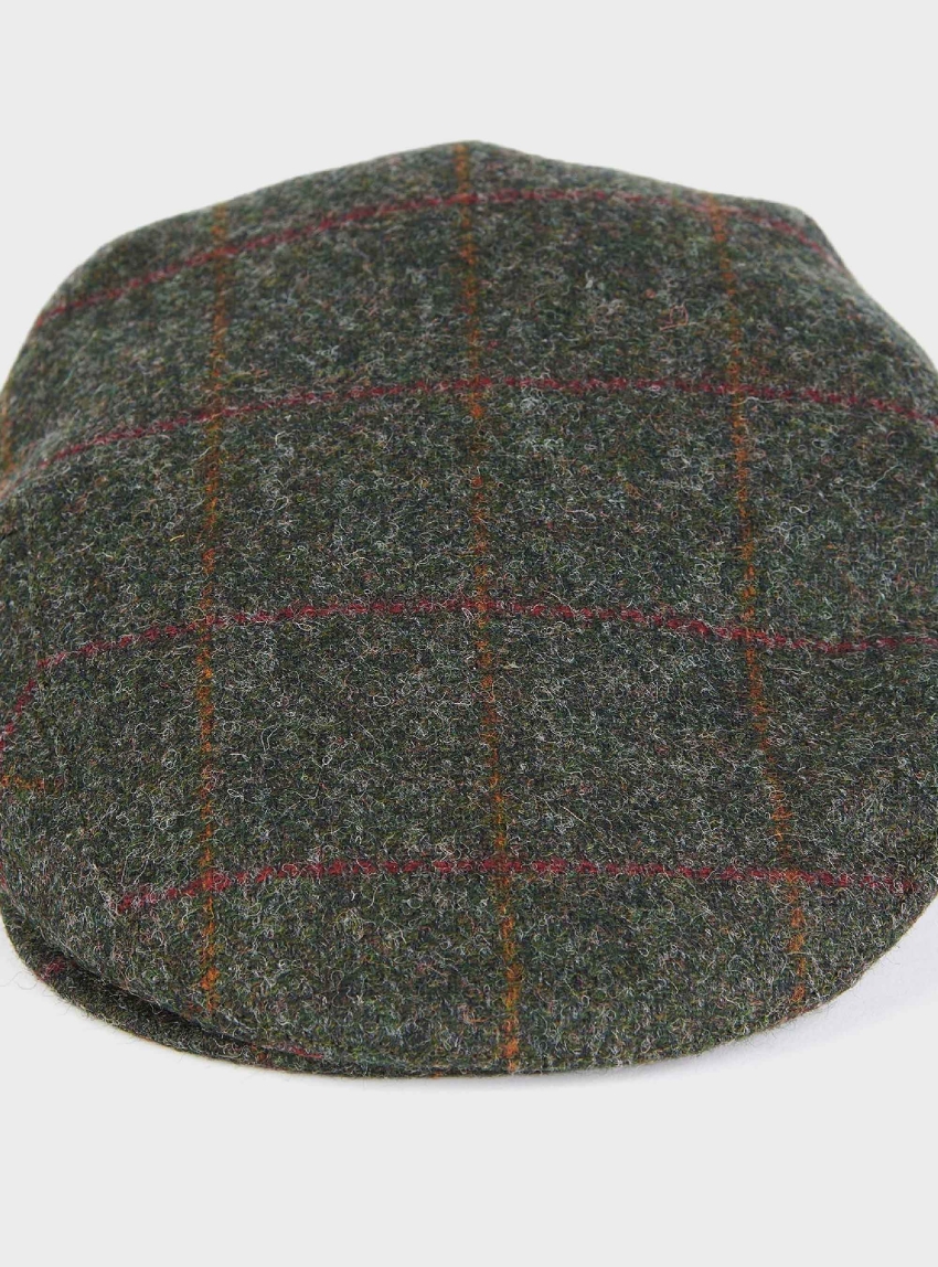 Barbour Crieff Flat Cap - Olive 