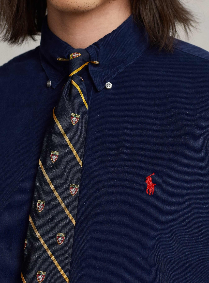 Polo Ralph Lauren Custom Slim Fit Corduroy Shirt - Navy