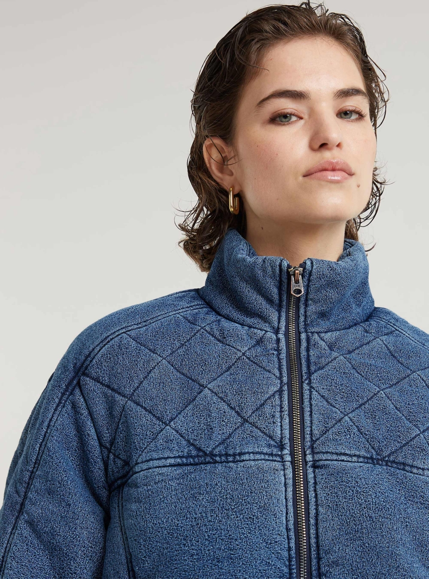 G-Star Padded Cocoon Bomber Jacket - Indigo Denim