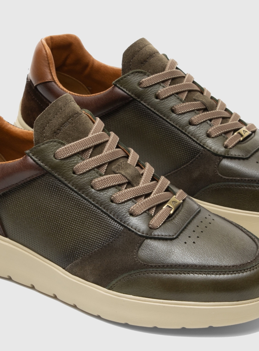 Ambitious HOVER Mixed Sneakers - Olive 