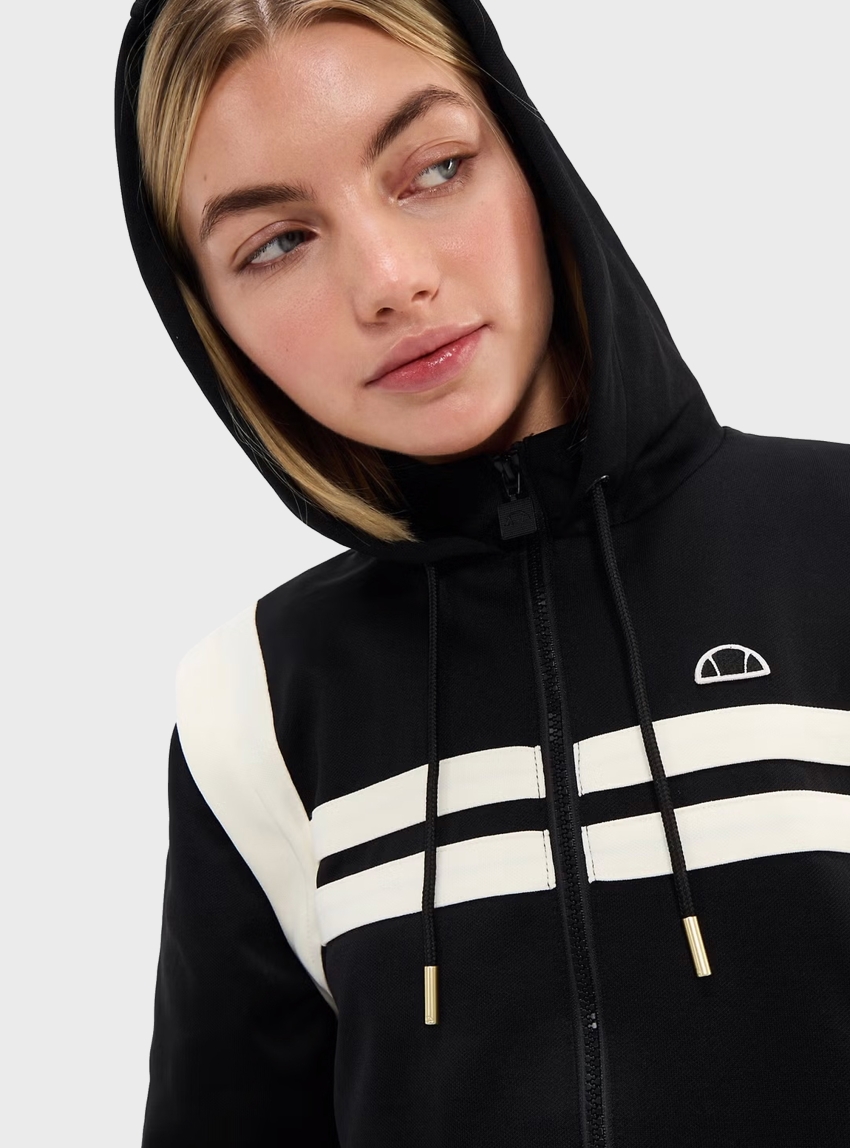 Ellesse Perna Cropped Track Top - Black