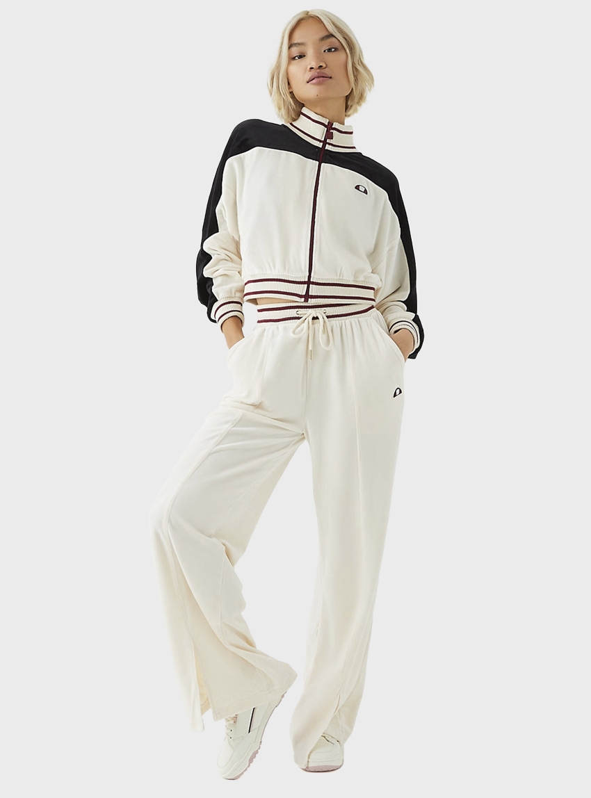 Ellesse Bloom Cropped Track Top - Off White