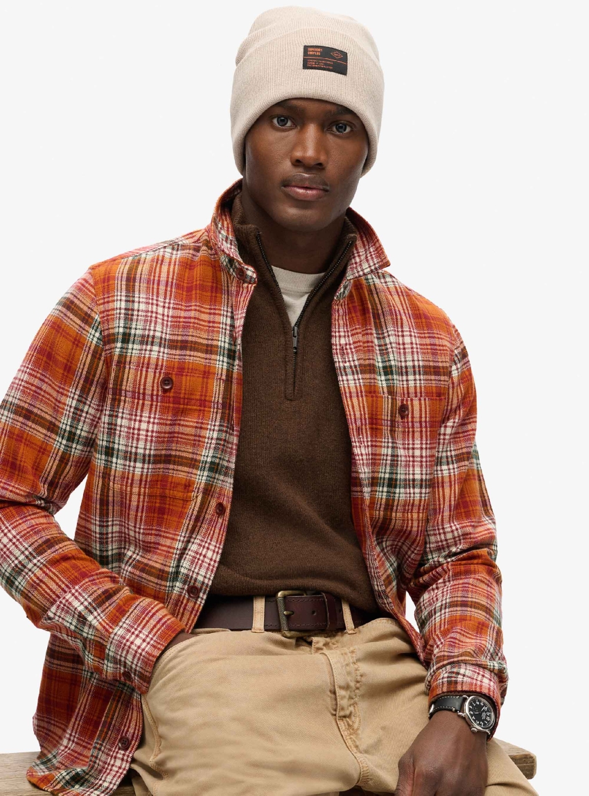 Superdry Surplus Knitted Beanie - Grey