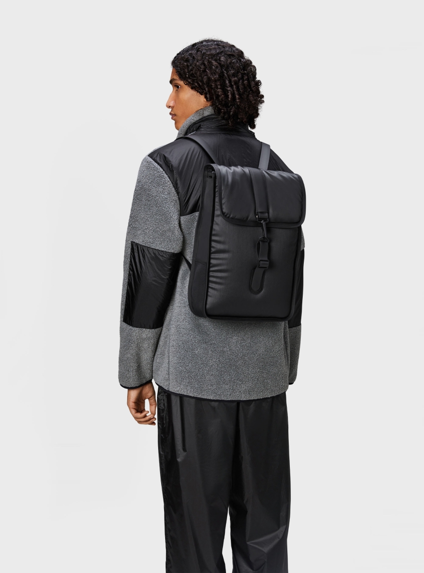 Rains Puffed Backpack Mini - Black