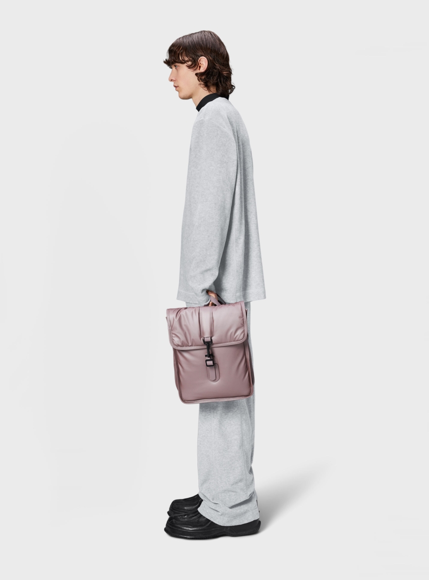 Rains Puffed Backpack Micro - Pale Pink