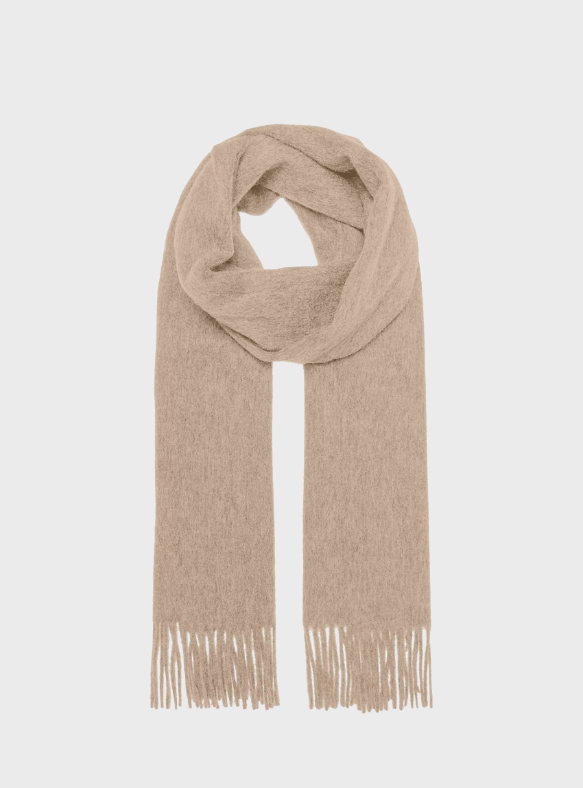 Only Alisa Wool Scarf - Light Beige