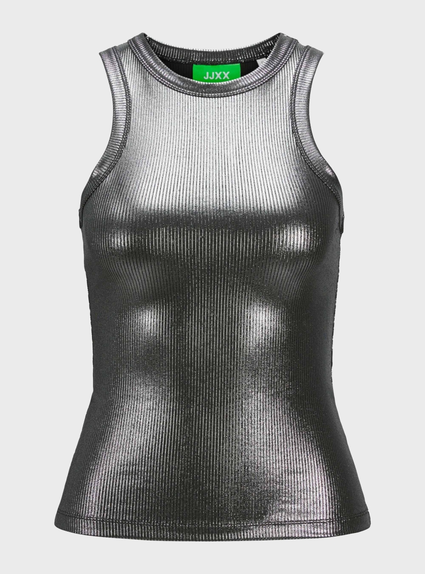 JJXX Forest Stretch Shine Top - Silver
