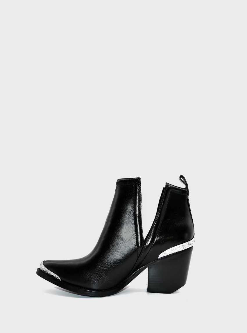 Jeffrey Campbell Cromwell Dis Ankle Boots - Black