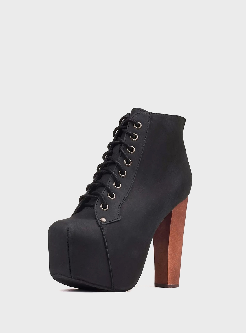 Jeffrey Campbell Lita Ankle Boots - Black