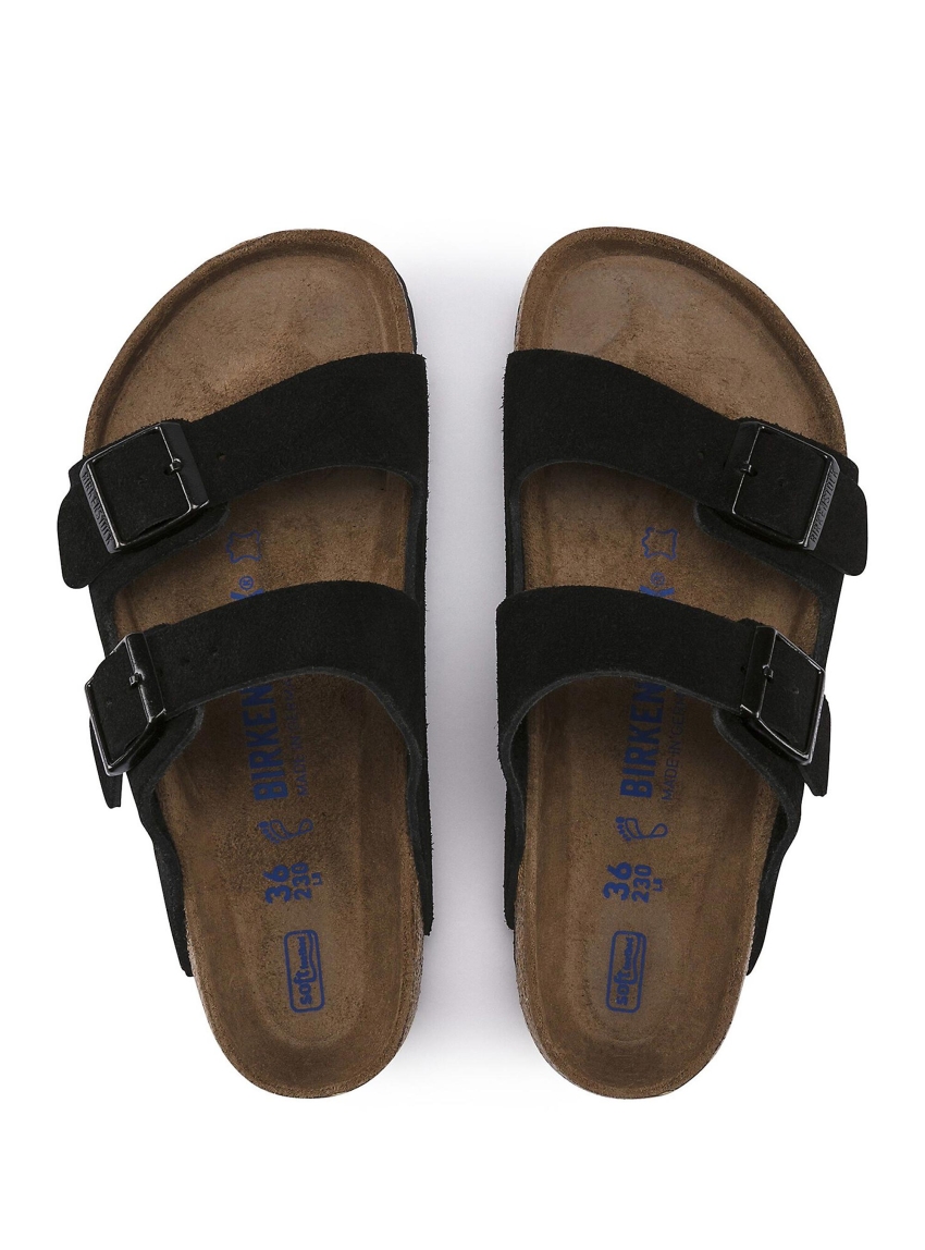 Birkenstock Arizona Soft Footbed Narrow Fit Sandals - Black