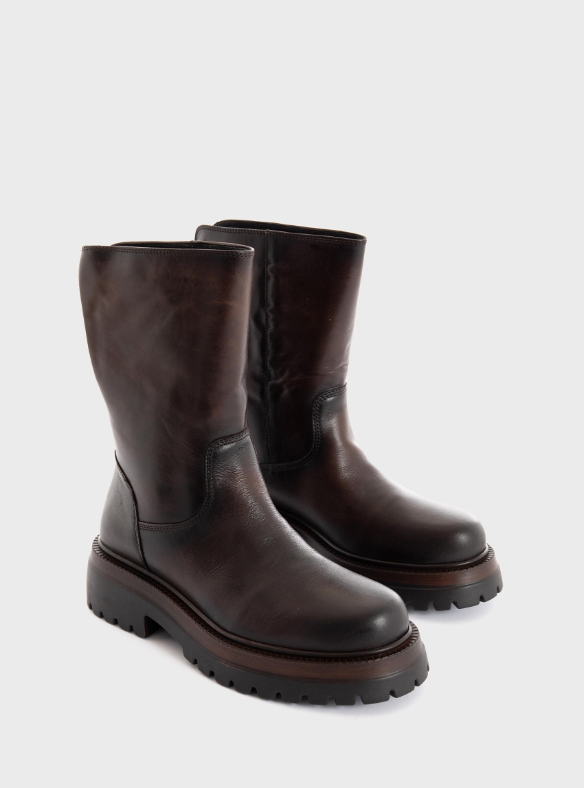 Dei Colli Ankle Boots - Brown