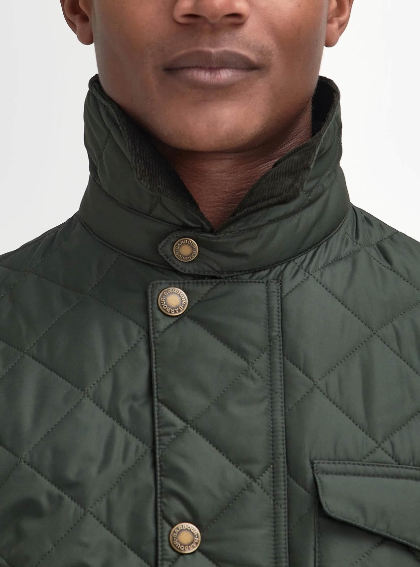 Barbour Hornby Quilted Jacket - Dark Olive Green