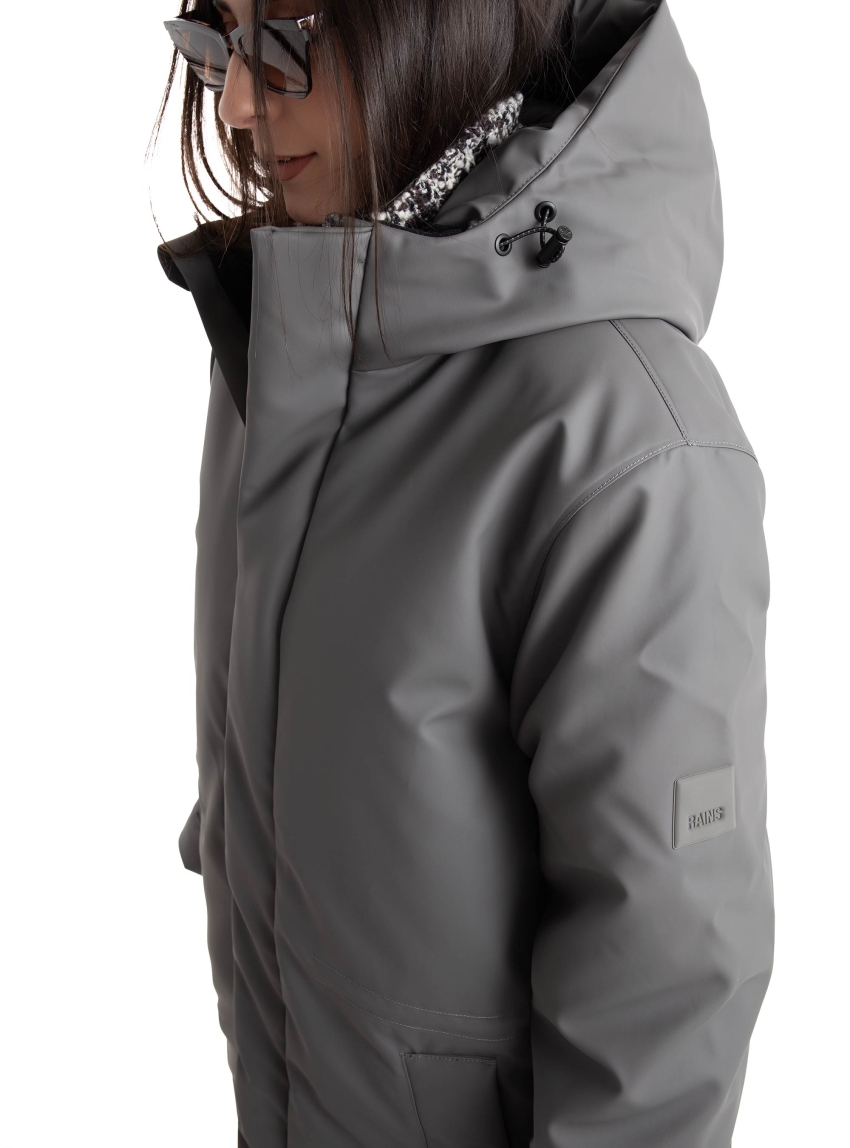 Rains Askim Longer Insulated Jacket - Grey