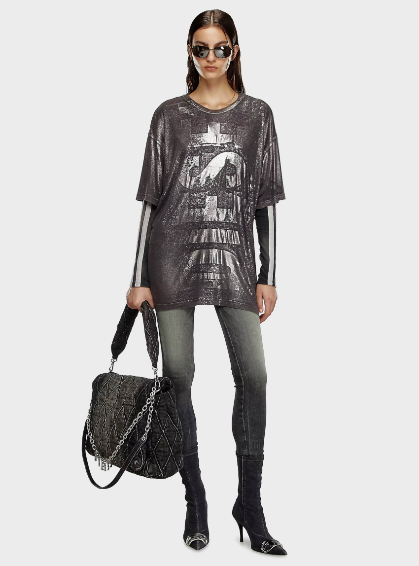 Diesel T-BUXT-P5 T-SHIRT - Washed Black