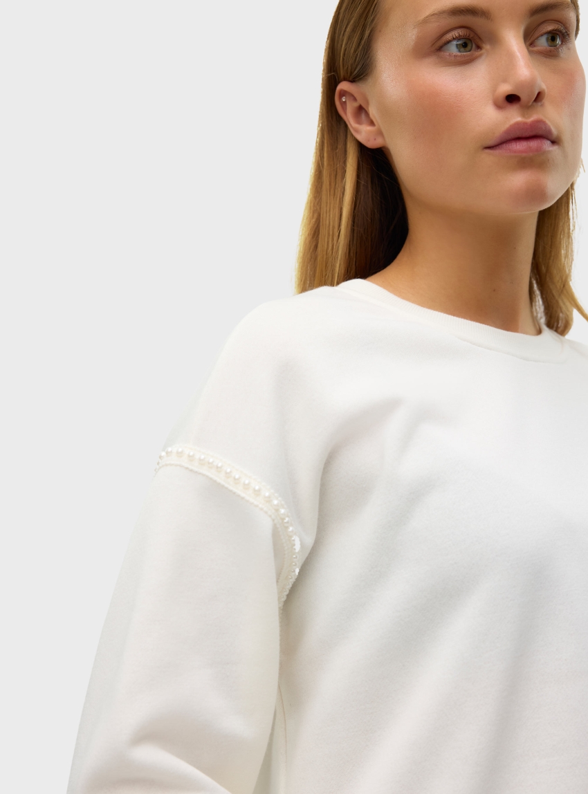 Vero Moda Daisy Pearl Sweater - Off White