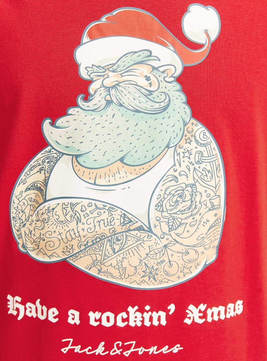 Jack & Jones Xmas Funny Tee - Red