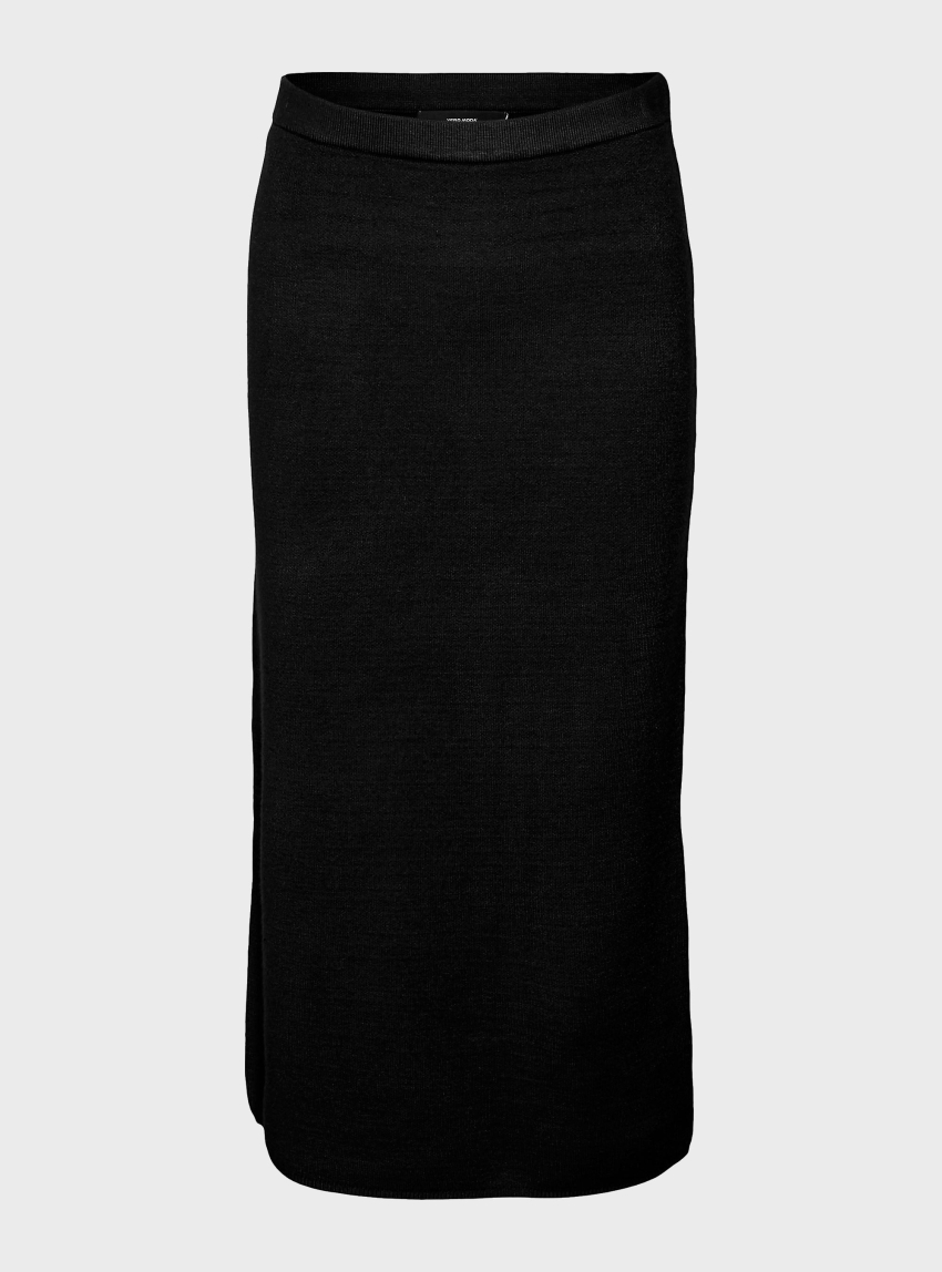 Vero Moda Gold Pinstripe Pencil 7/8 Skirt - Black