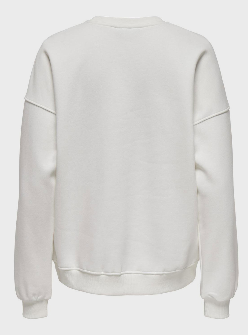 Only Collie Ladies O-Neck Sweater - White