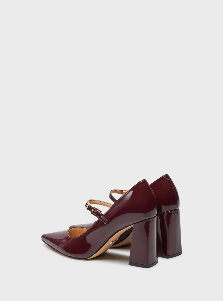 Guess Barrial Patent Court Shoes - Wine