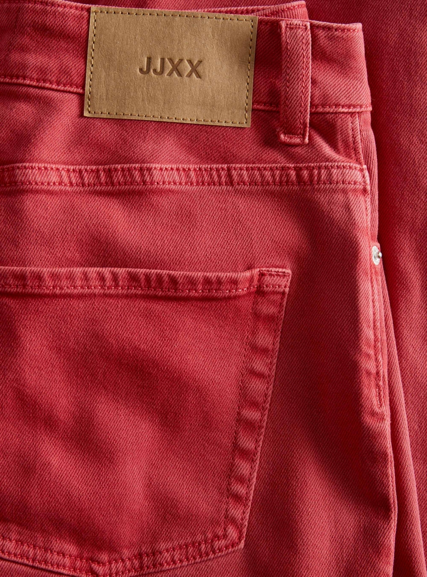 JJXX Tokyo Wide High Waist Color Jeans - Red