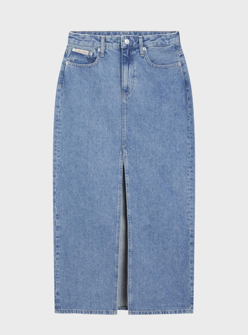 Calvin Klein Maxi Skirt - Medium Aged Denim