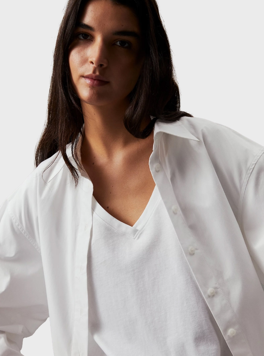 Calvin Klein V-Neck T-Shirt - White