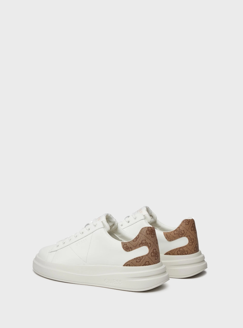 Guess Elba 4G Logo Sneakers - White