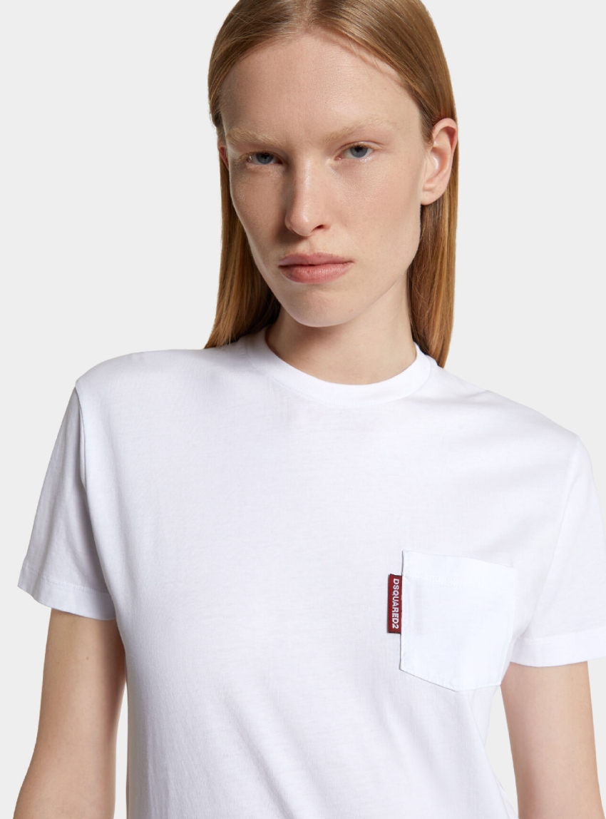 Dsquared Just Right Fit Red Label T-Shirt - White