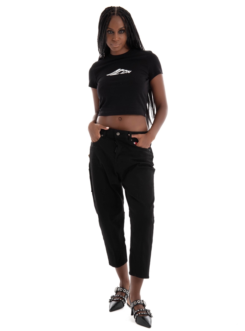 Dsquared Mini Fit Icon New Generation T-Shirt - Black