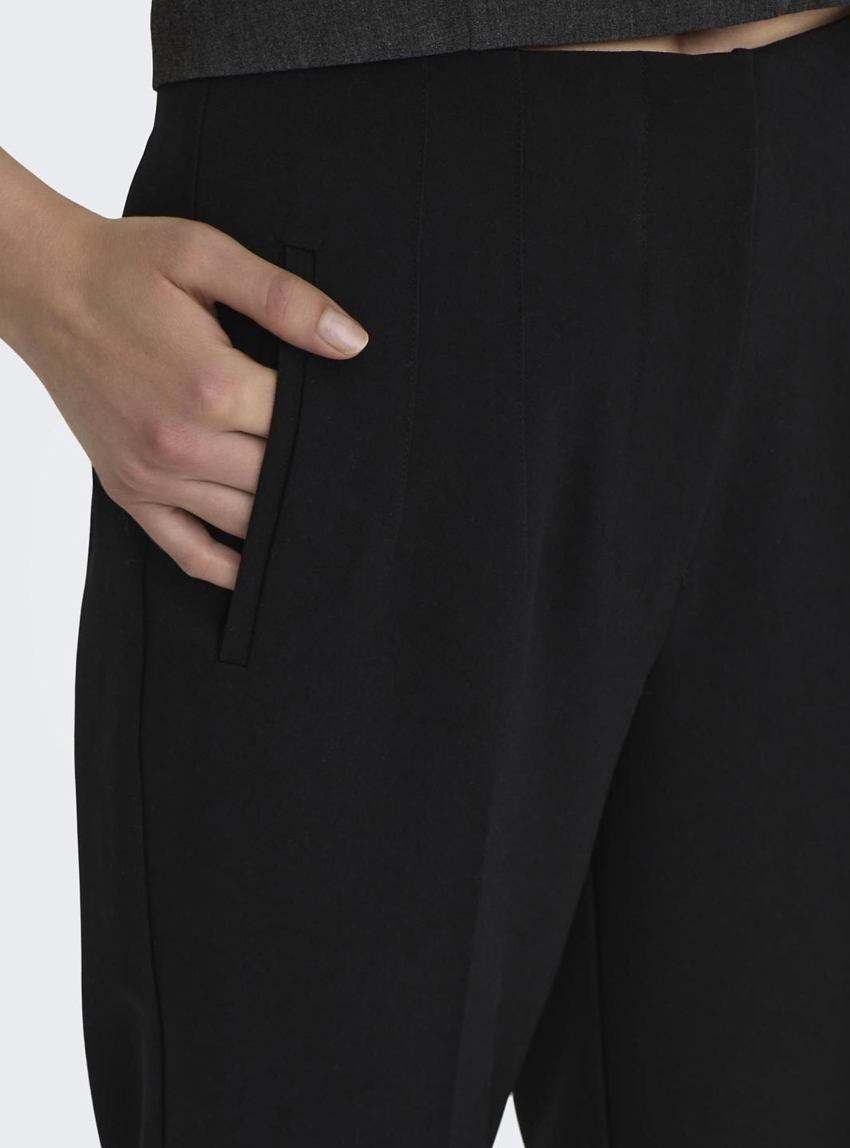Only Raven High Waist Pants - Black