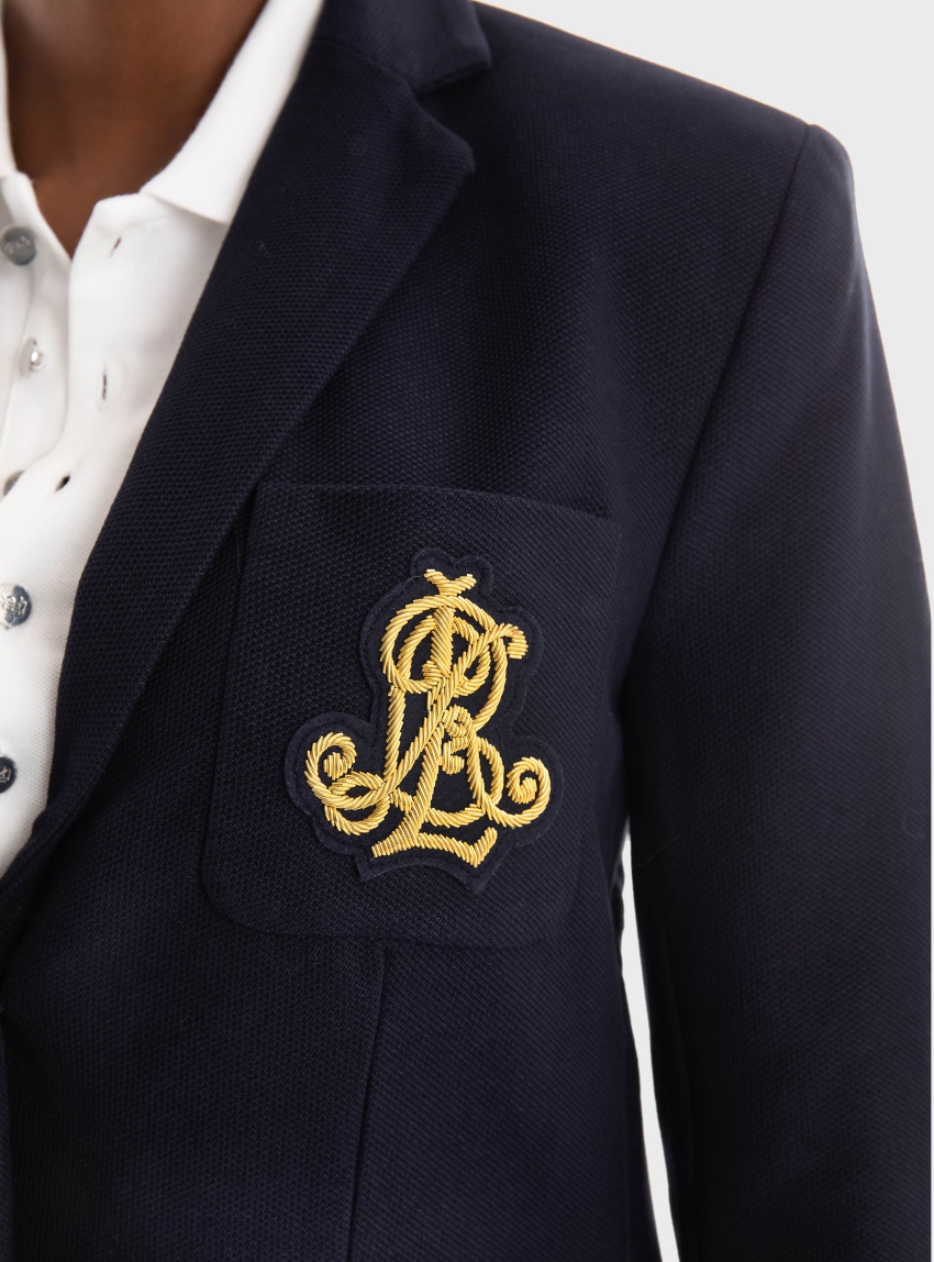 LAUREN Ralph Lauren Bullion Jacquard Blazer - Navy