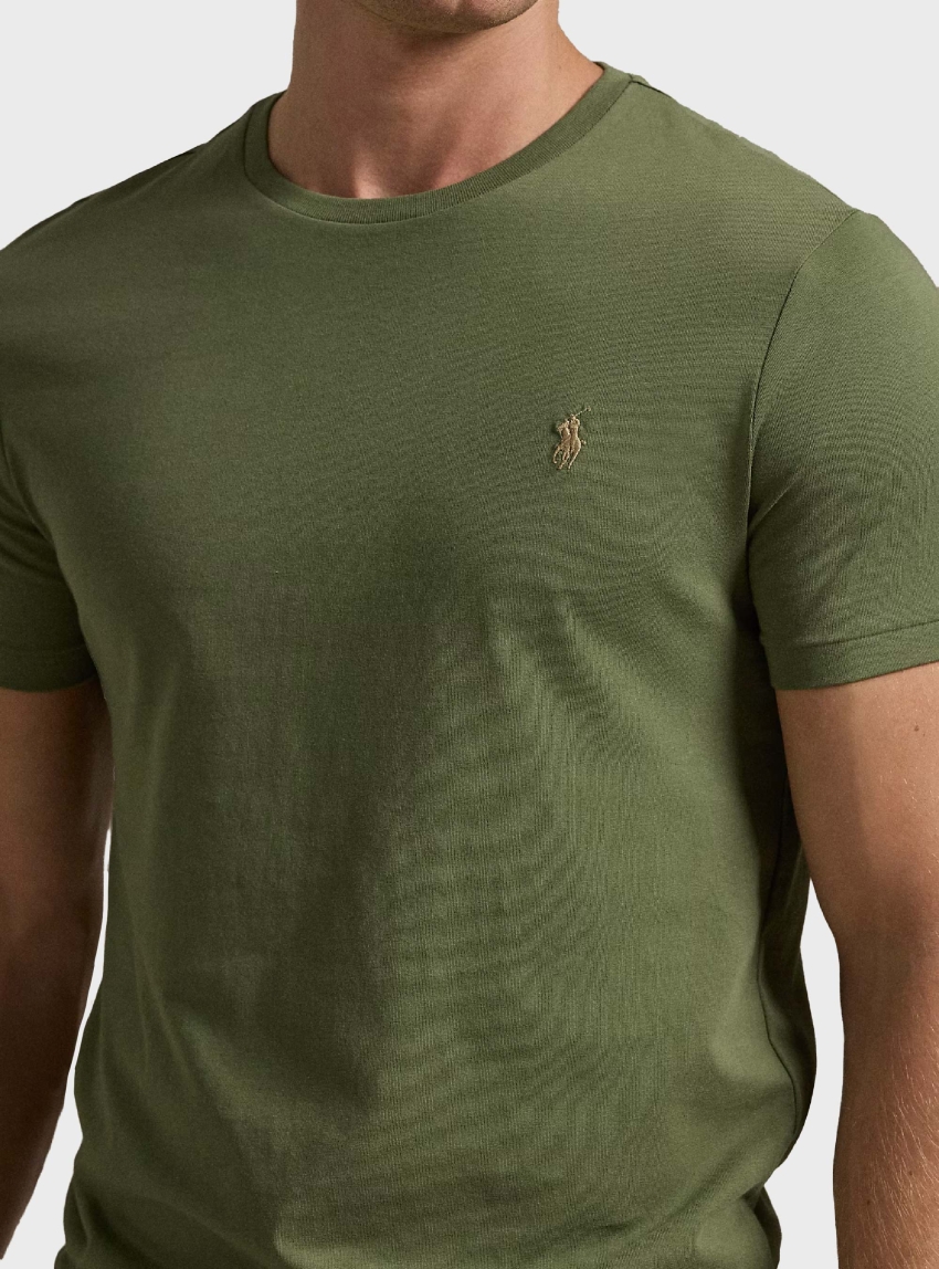 Polo Ralph Lauren Custom Slim Fit Crewneck T-Shirt - Olive 