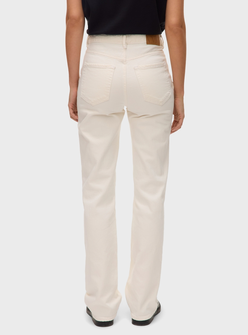 Vero Moda Tessa High Rise Straight Jeans - White