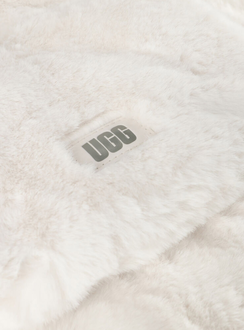 UGG W FAUX FUR PULL THROUGH SCARF - Off White