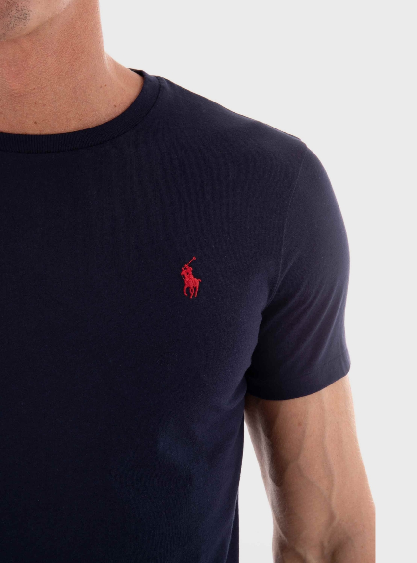 Polo Ralph Lauren Custom Slim Fit Jersey Crewneck T-Shirt - Blue