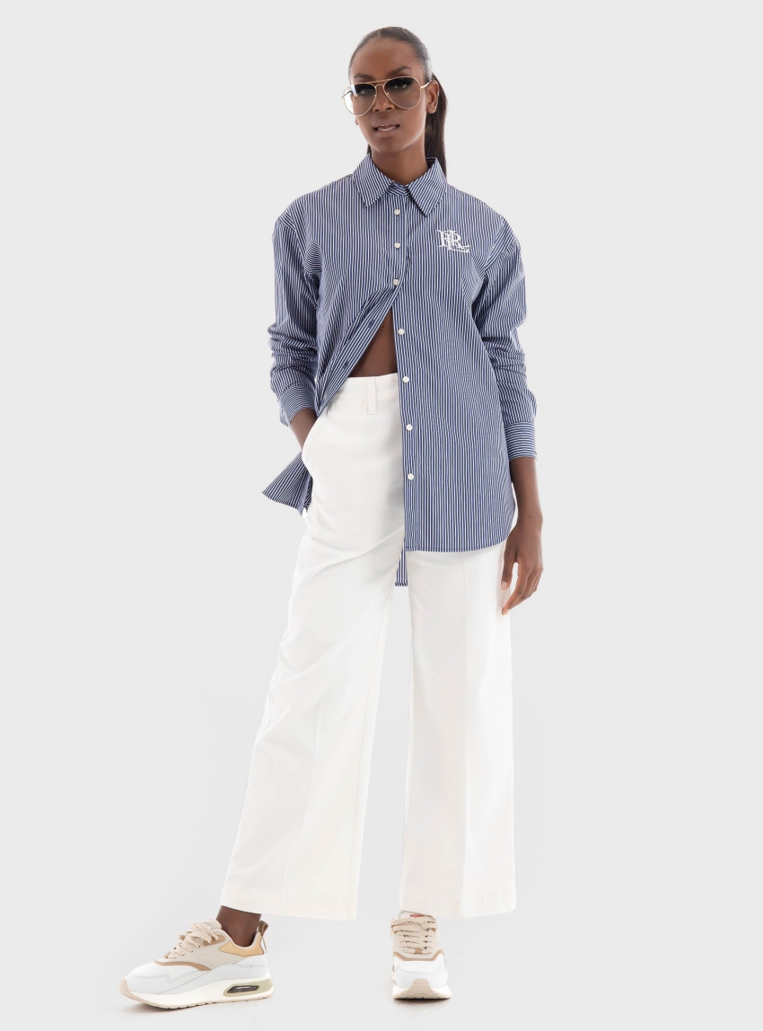 Polo Ralph Lauren Chino Wide-Leg Trousers - Off White