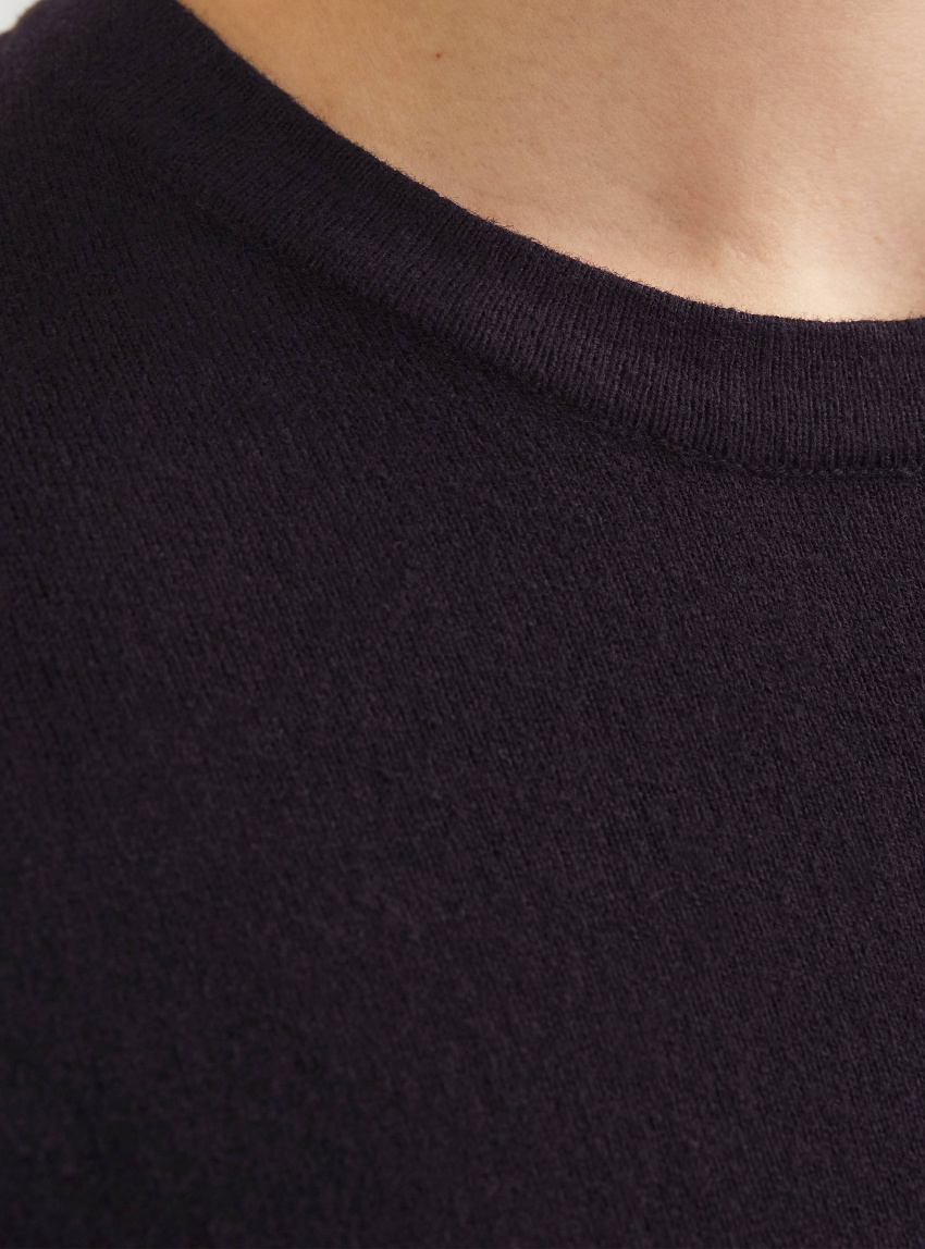 Jack & Jones Emil Relaxed Fit Knitted Tee - Black