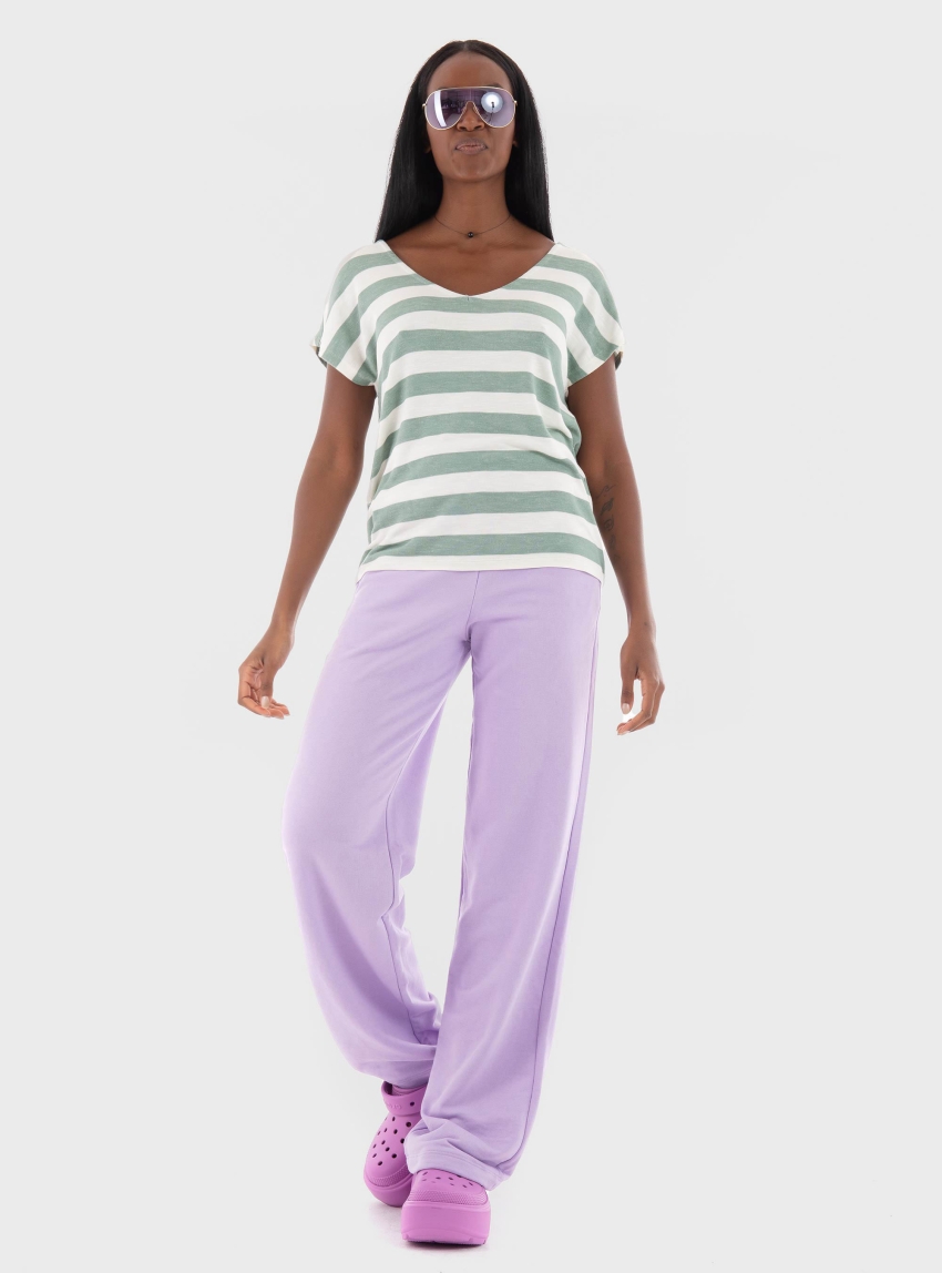 Only Lira V-Neck Top - Green