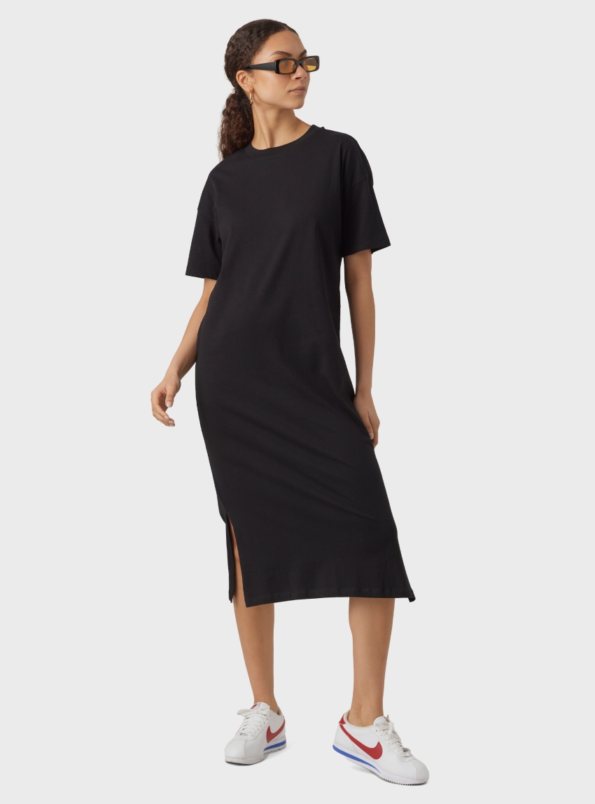 Vero Moda Molly Oversized Calf Dress - Black