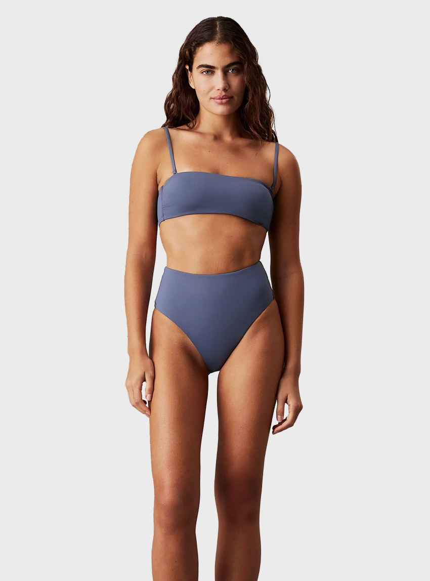 Calvin Klein Bandeau Bikini Top - Grey