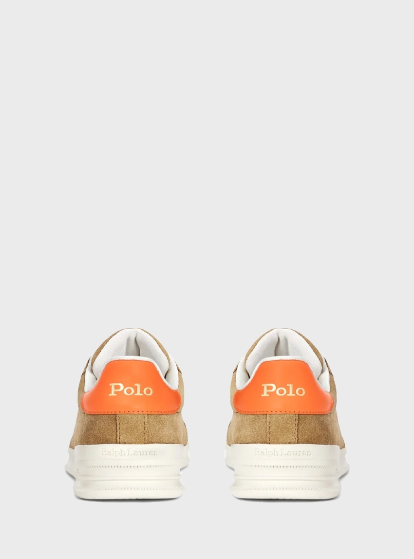 Polo Ralph Lauren Heritage Court II Suede Trainers - Beige