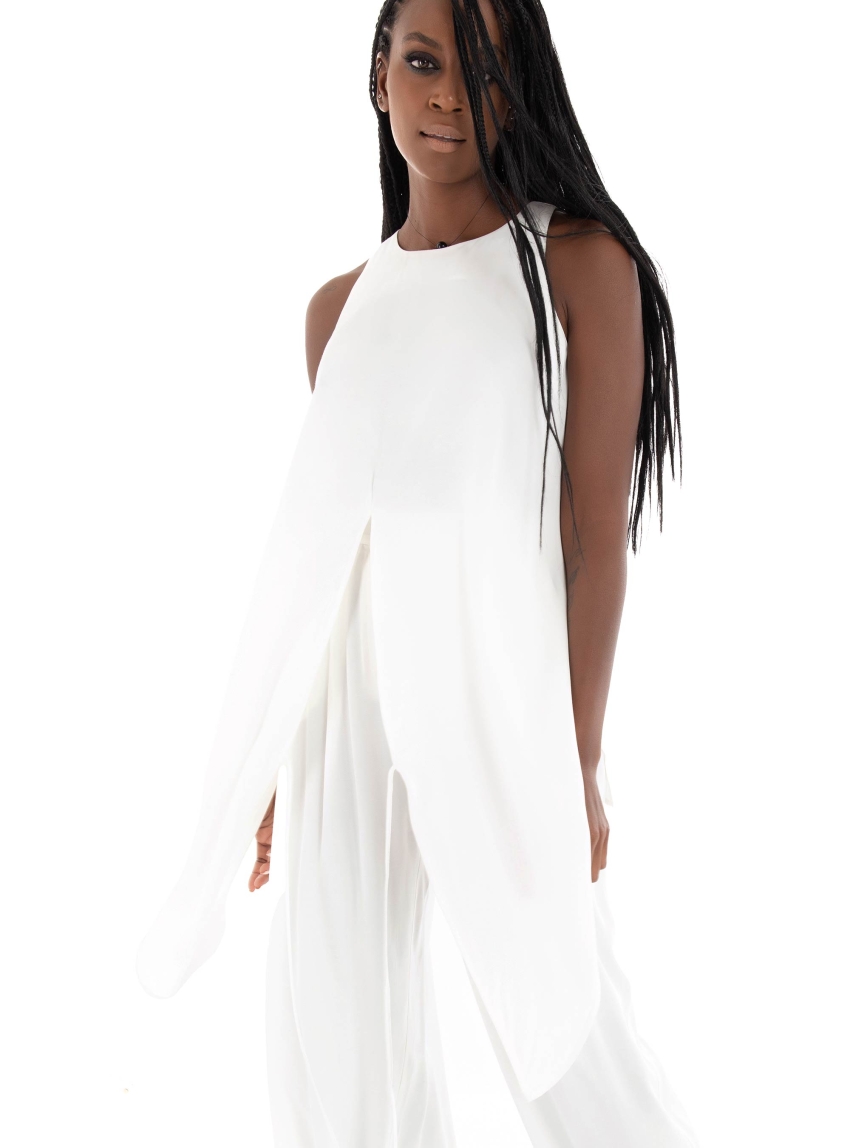Ioanna Kourbela 'Enlightenment' Wrapped Top - Off White