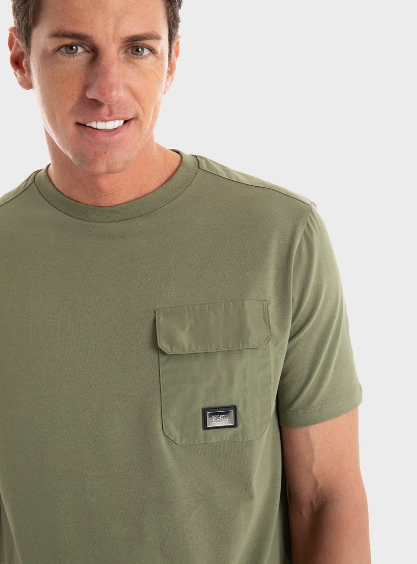 Karl Lagerfeld Crewneck T-Shirt - Olive 