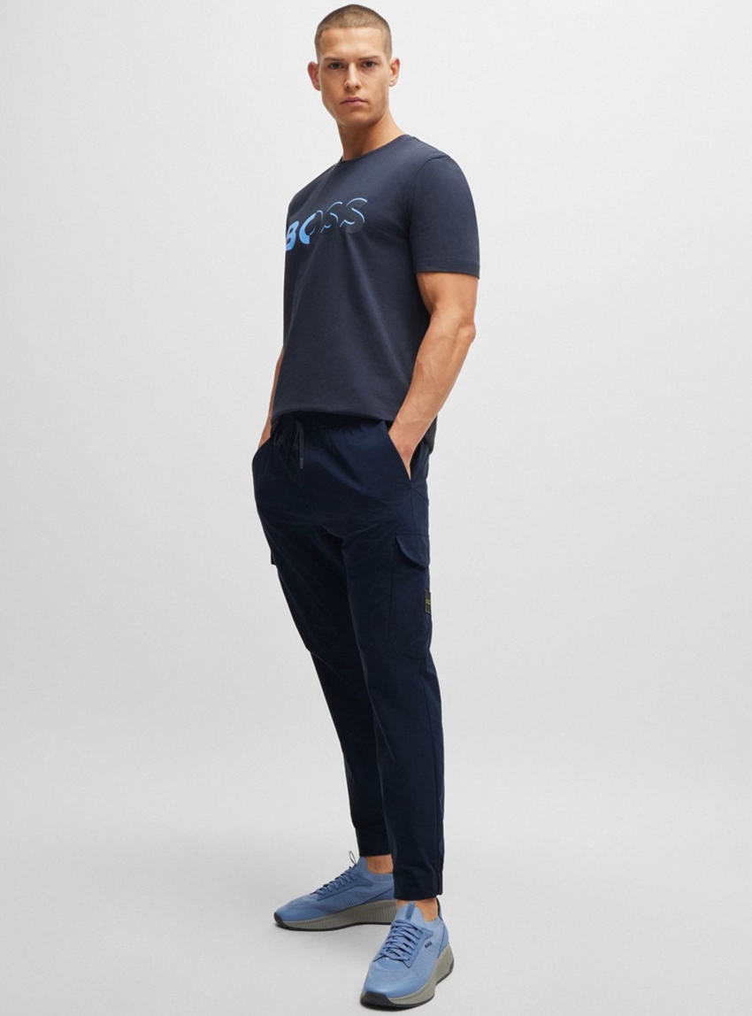 BOSS Tapered Fit Trousers T_Urbanex-CargoLight - Dark Blue