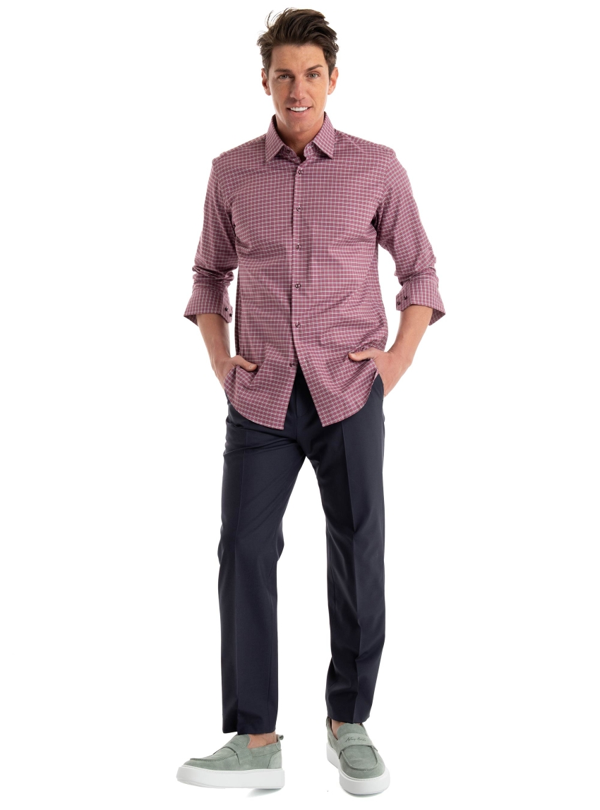 HUGO Modern Fit Trousers Teagan231X - Dark Blue